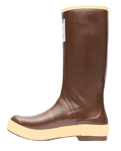 White Octopus Coloured Xtratuf Womens 15&quot; Salmon Sisters Legacy Fishing Boots on white background 