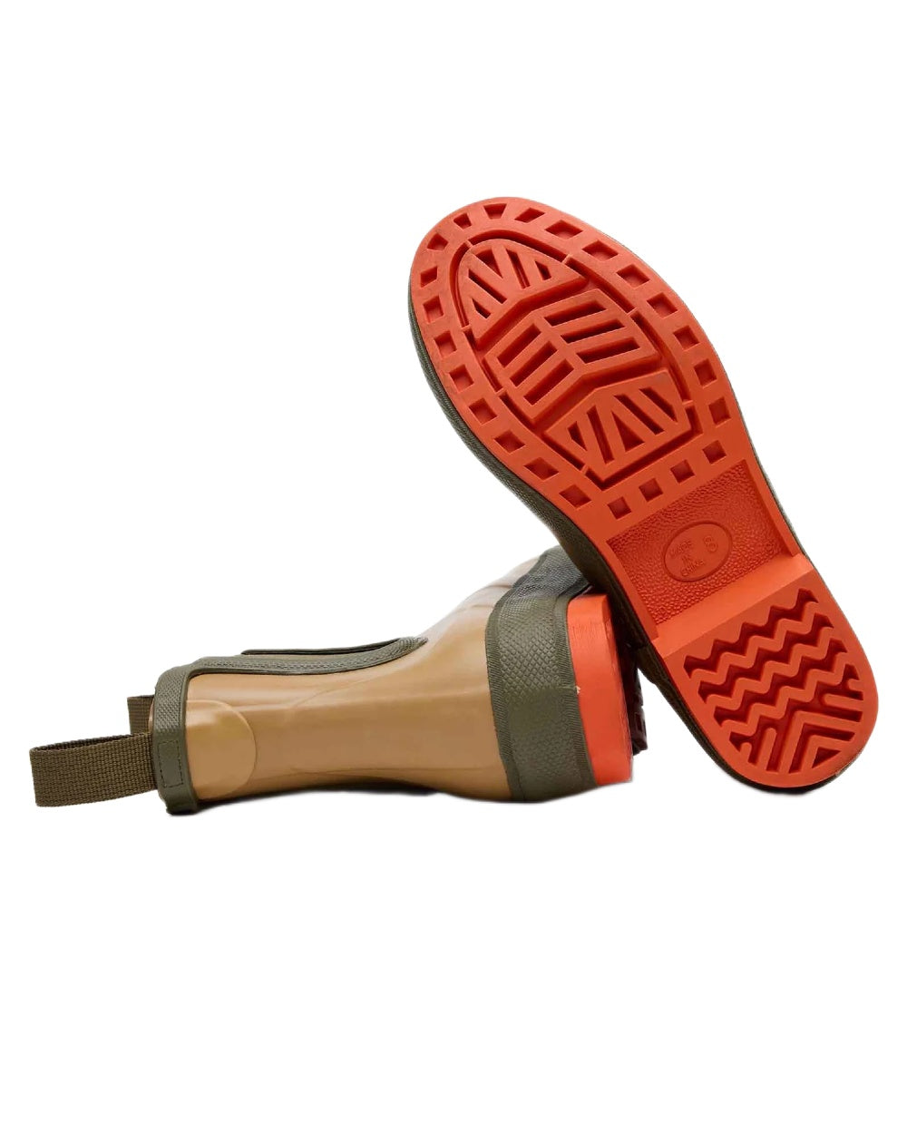 Sahara Coloured Xtratuf Womens 6" Legacy Ankle Deck Boots on white background 