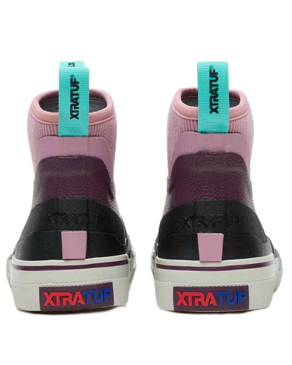 Fig coloured Xtratuf Womens Out Of The Ordinary Deck Boots on white background 