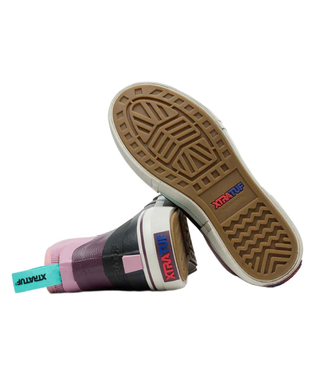 Fig coloured Xtratuf Womens Out Of The Ordinary Deck Boots on white background 