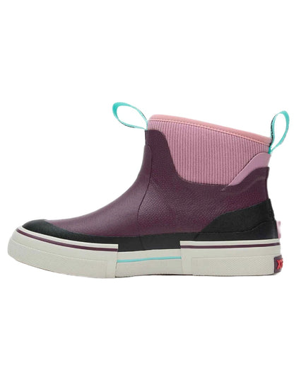 Fig coloured Xtratuf Womens Out Of The Ordinary Deck Boots on white background 
