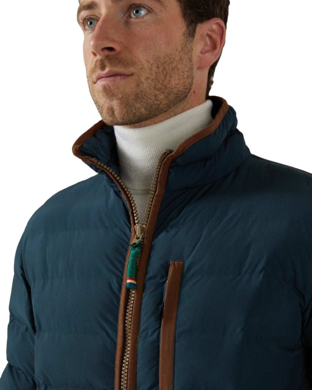 Navy Coloured Alan Paine Calsall Jacket On A White Background 