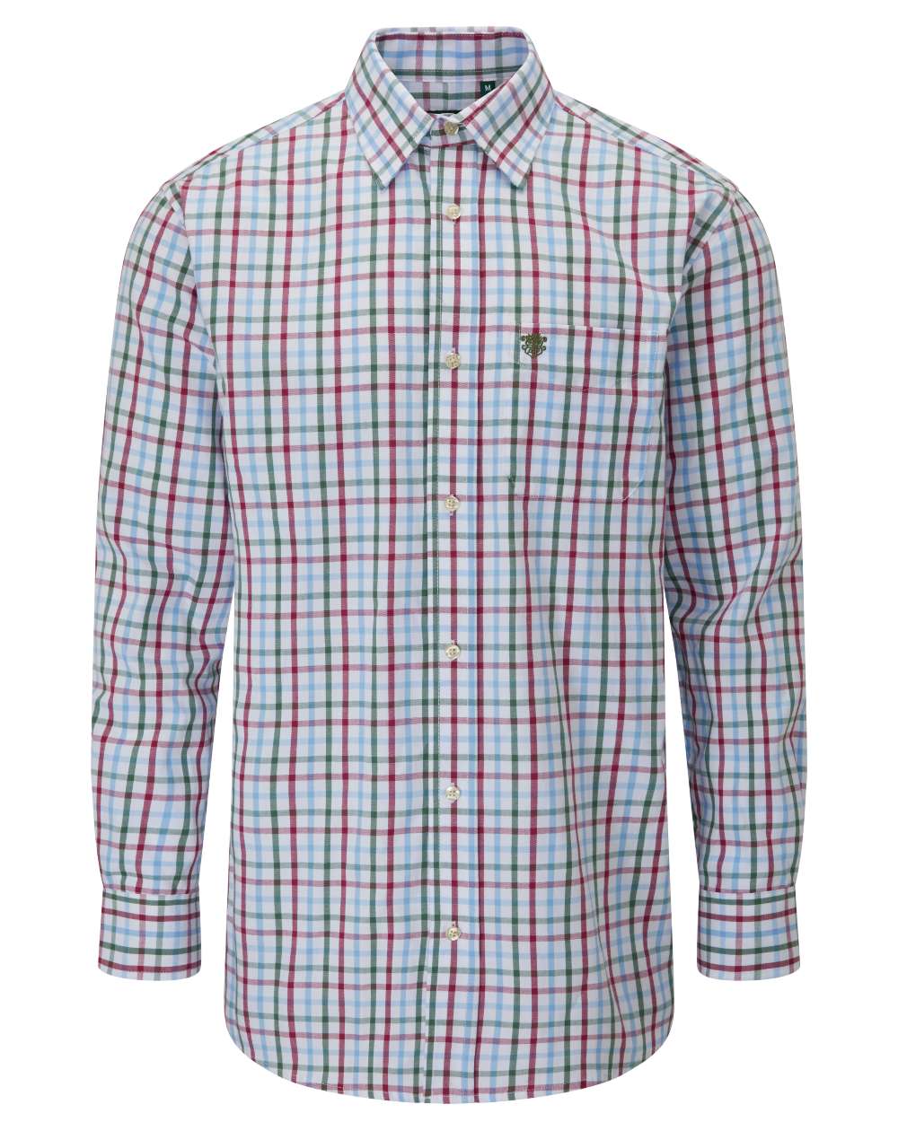 Wine Coloured Alan Paine Ilkley Shirt On A White Background 