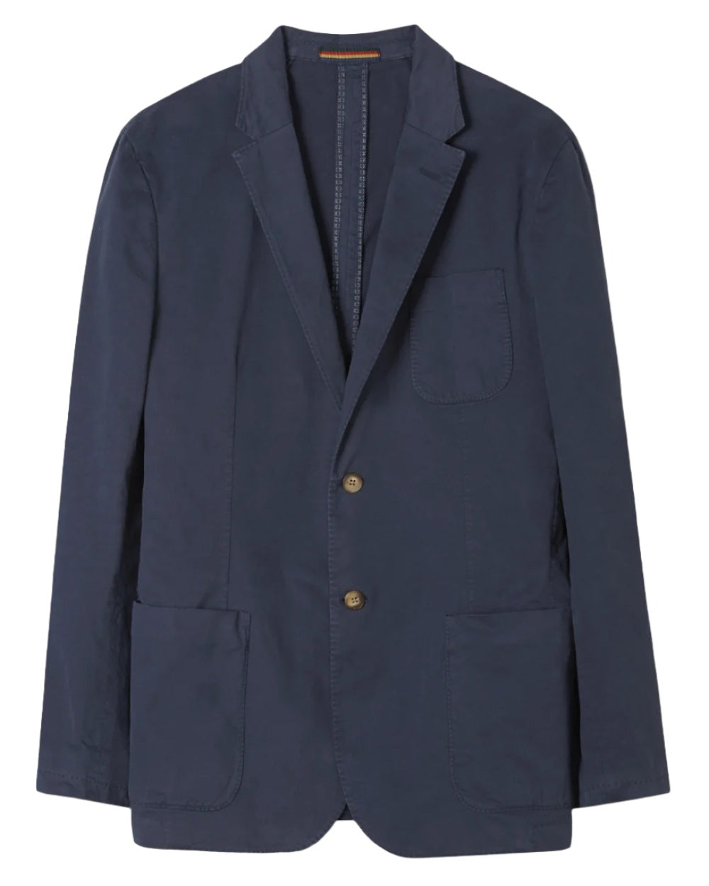 Navy Coloured Alan Paine Mens Heymouth Cotton Blazer On A White Background 