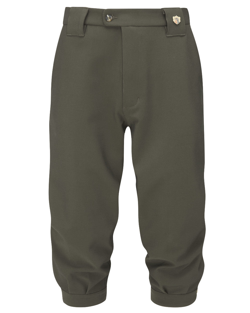 Olive Coloured Alan Paine Mens Lockwood Breeks On A White Background