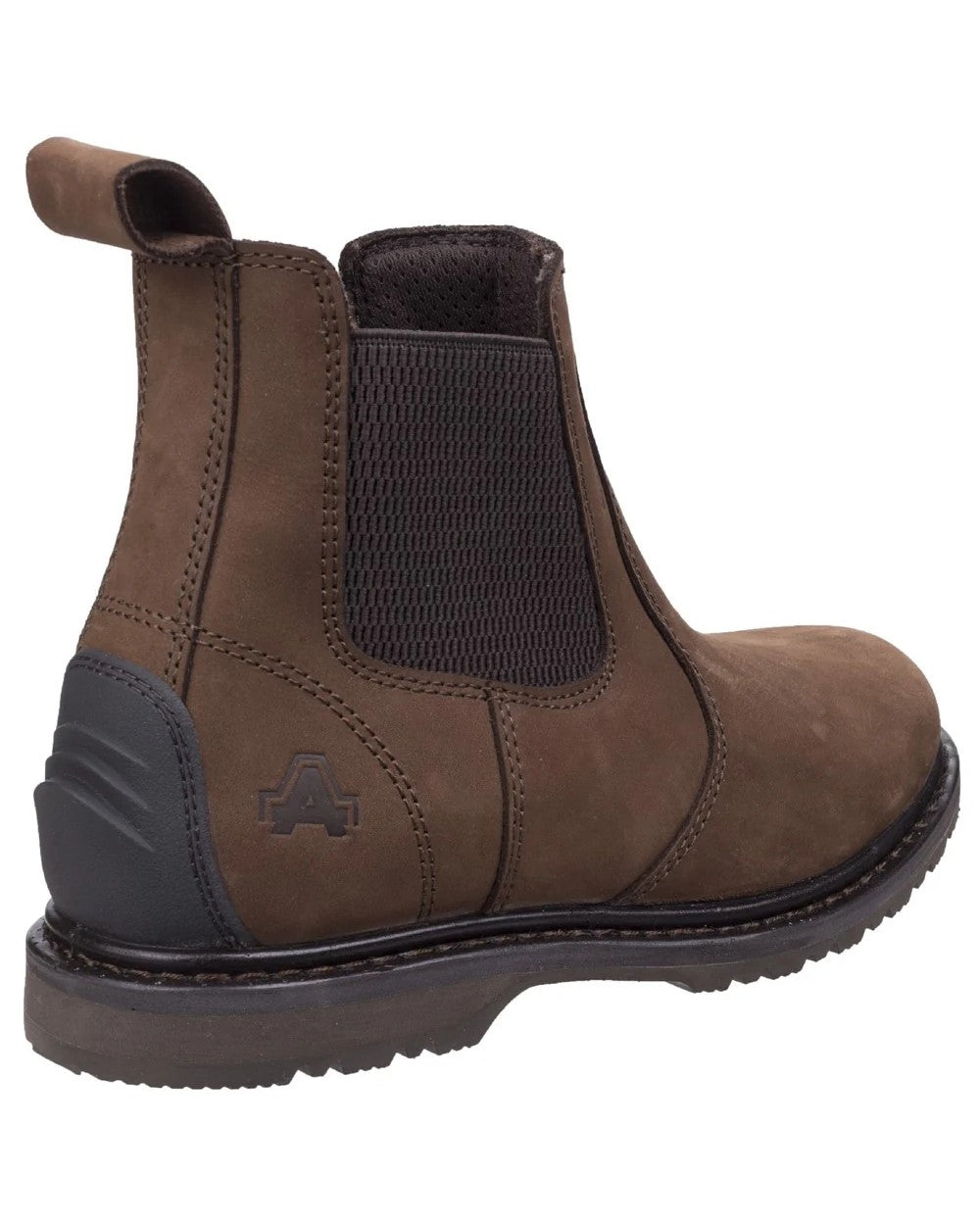 Brown Colored Amblers Aldingham Dealer Boots on a White background 