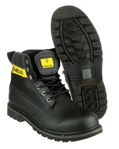 Black Coloured Amblers Banbury Casual Boots
on a white background 