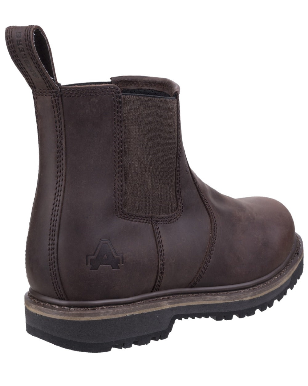 Brown Coloured Amblers Carlisle Dealer Boots on a white background 