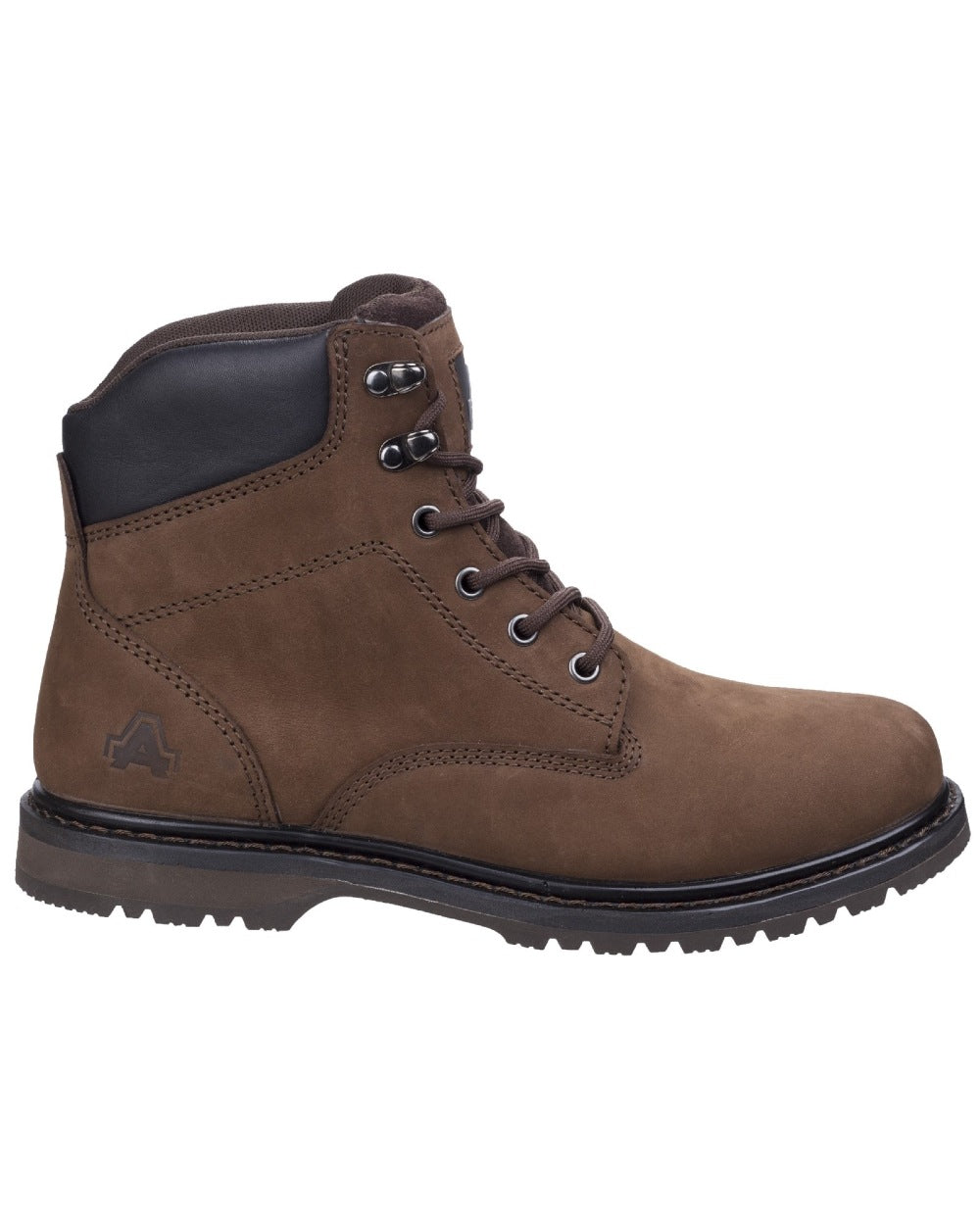 Brown Coloured Amblers Millport  Mens Boots on a white background 