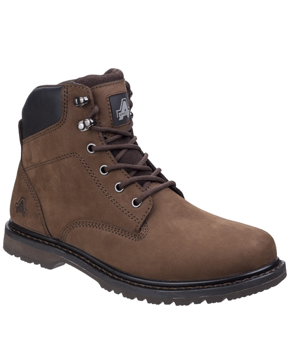 Brown Coloured Amblers Millport  Mens Boots on a white background 