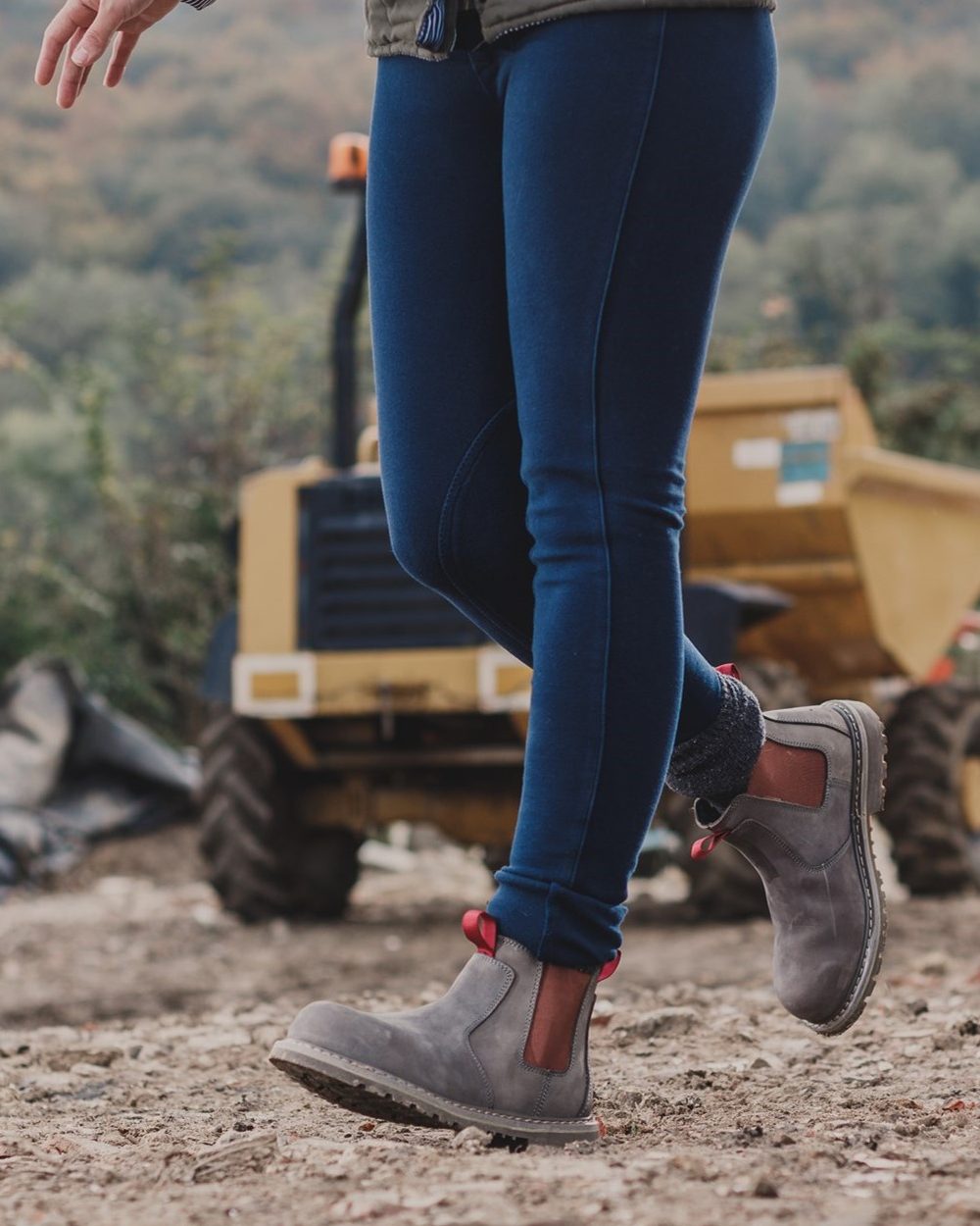 Grey Coloured Amblers Safety AS106 Sarah Safety Boots
on a lifestyle image 