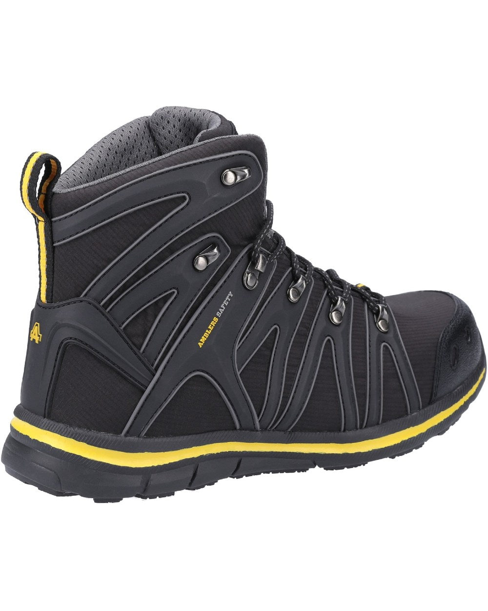 Black Coloured Amblers Safety AS254 Safety Boots on a white background 
