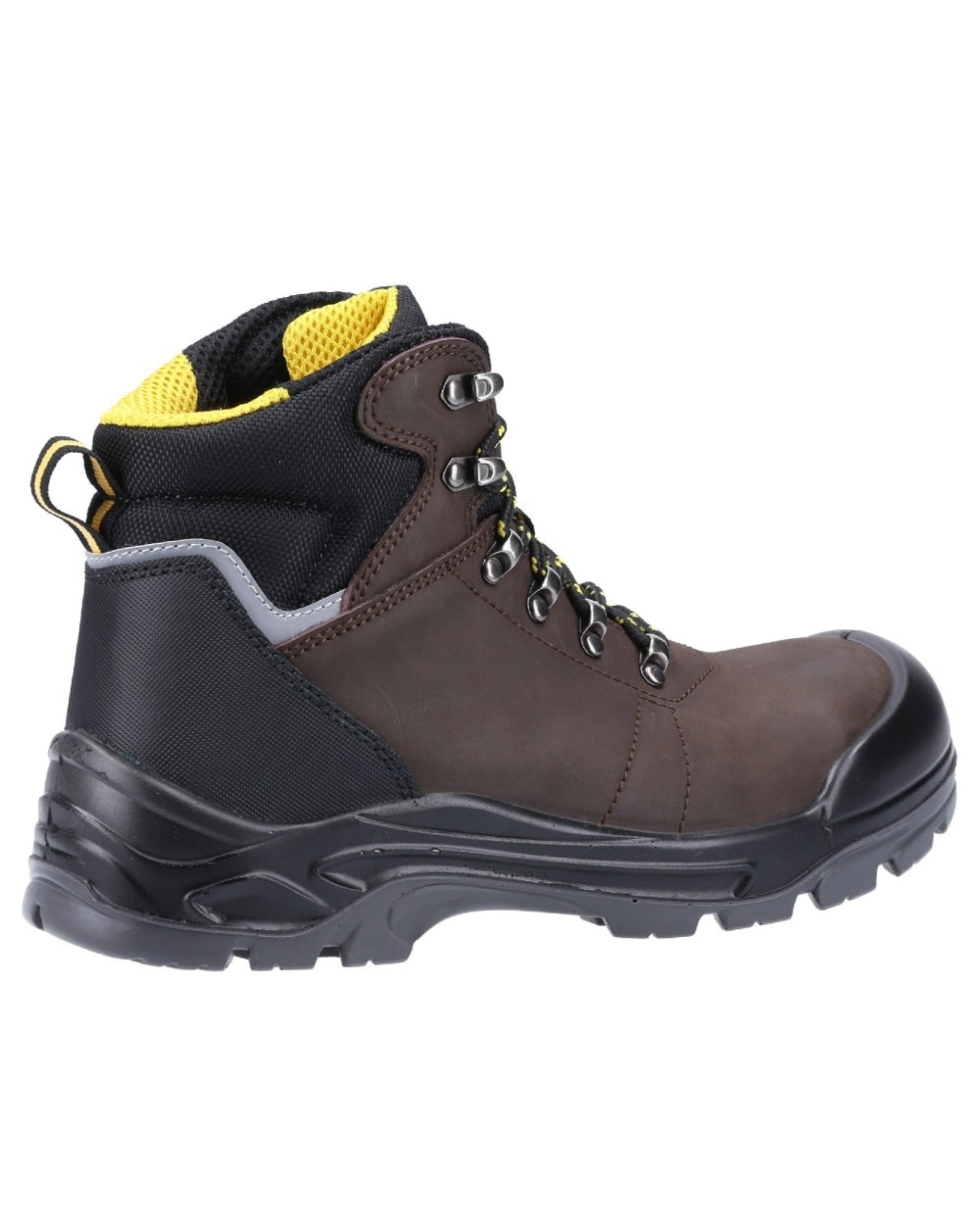 Brown Coloured Amblers Safety AS203 Laymore Water Resistant Leather Safety Boots on a white background 