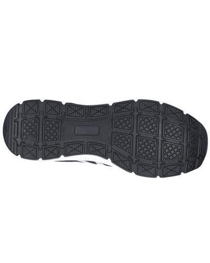 Black Coloured Amblers Safety AS714 BOLT Safety Trainer Sole on a white background 