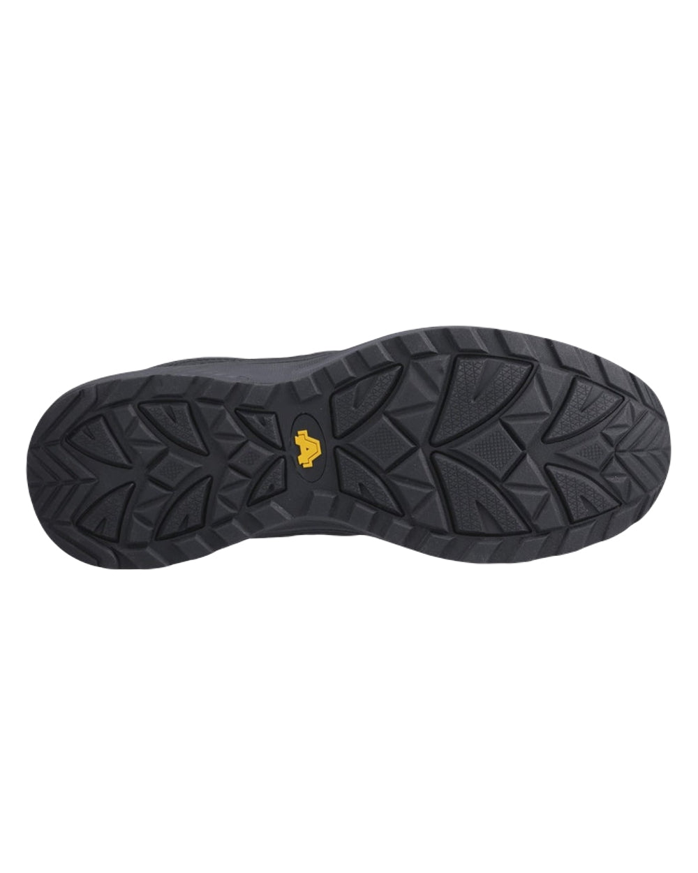 Black Coloured Amblers Safety AS722C Relay S1PL SR Safety Hikers on White Background
