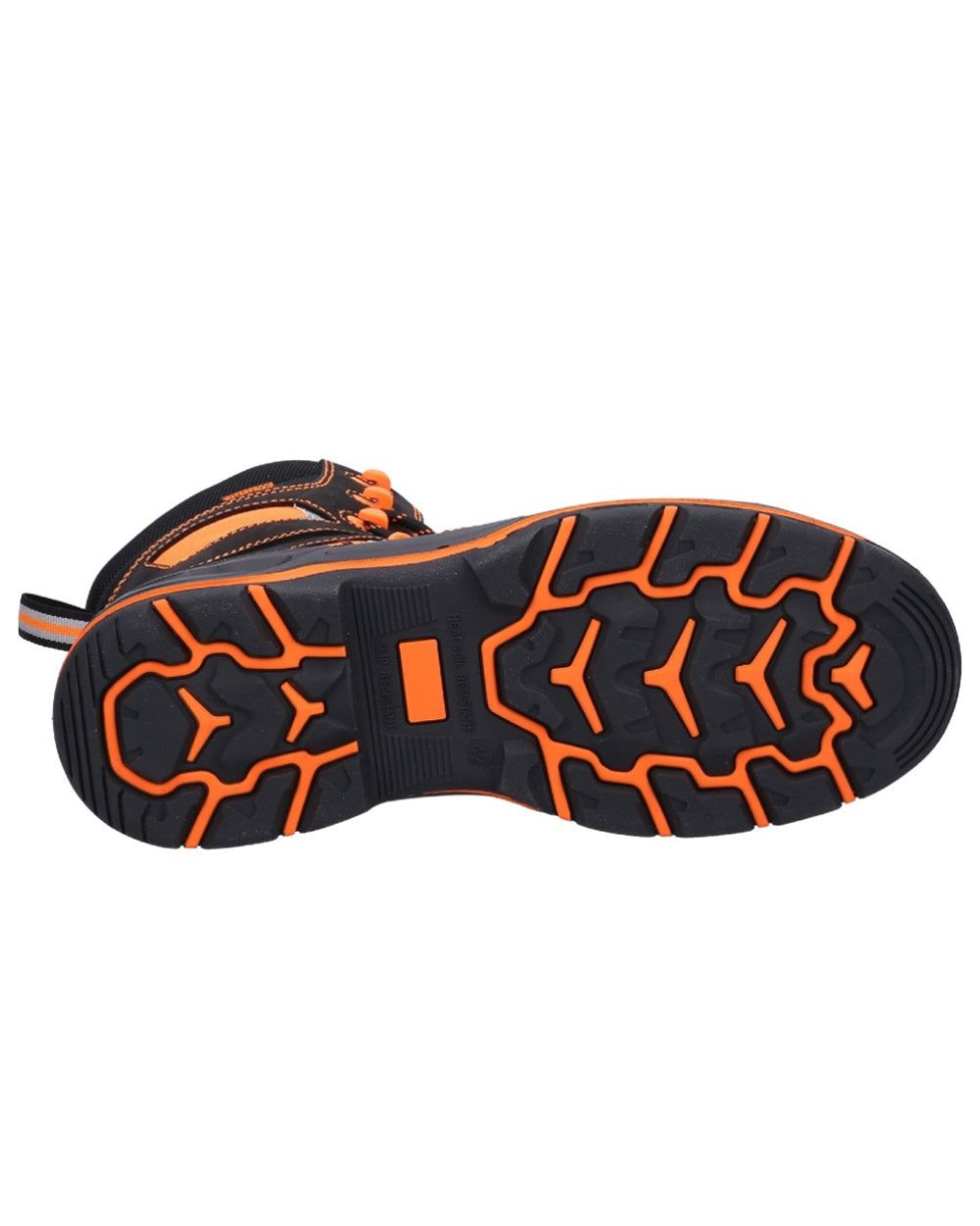 Orange Coloured Amblers Safety AS972C Beacon Waterproof Safety Boots on a white background 