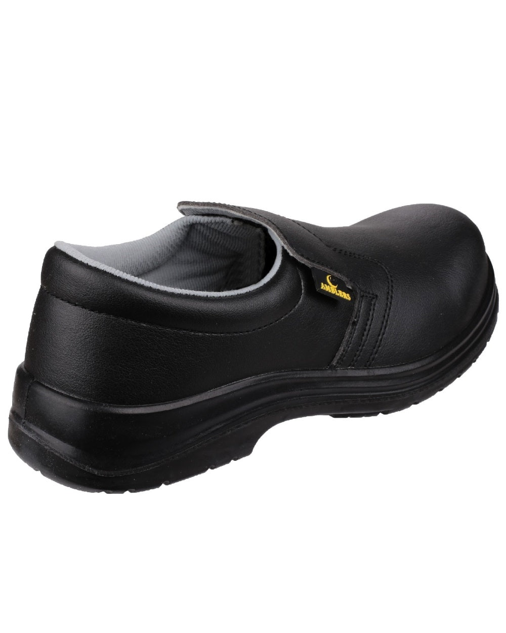 Black Coloured Amblers Safety FS661 Metal Free Lightweight safety Shoe on a white background 