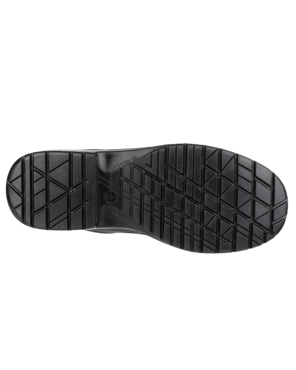 Black Coloured Amblers Safety FS662 Safety Shoe Sole on a white background 