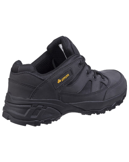 Black Coloured Amblers Safety FS68C Fully Composite Metal Free Safety Trainer on a white background 