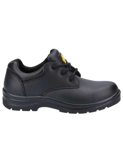 Black Coloured Amblers Safety Womens AS715C Amelia Safety Shoes on a white background 