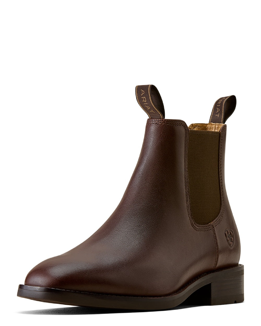 Espresso Noir coloured Ariat Mens Beckford Chelsea Boots on white background 