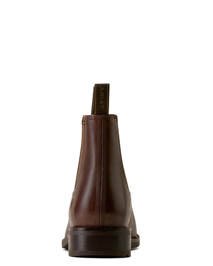 Espresso Noir coloured Ariat Mens Beckford Chelsea Boots on white background 