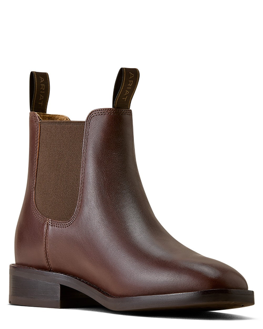 Espresso Noir coloured Ariat Mens Beckford Chelsea Boots on white background 