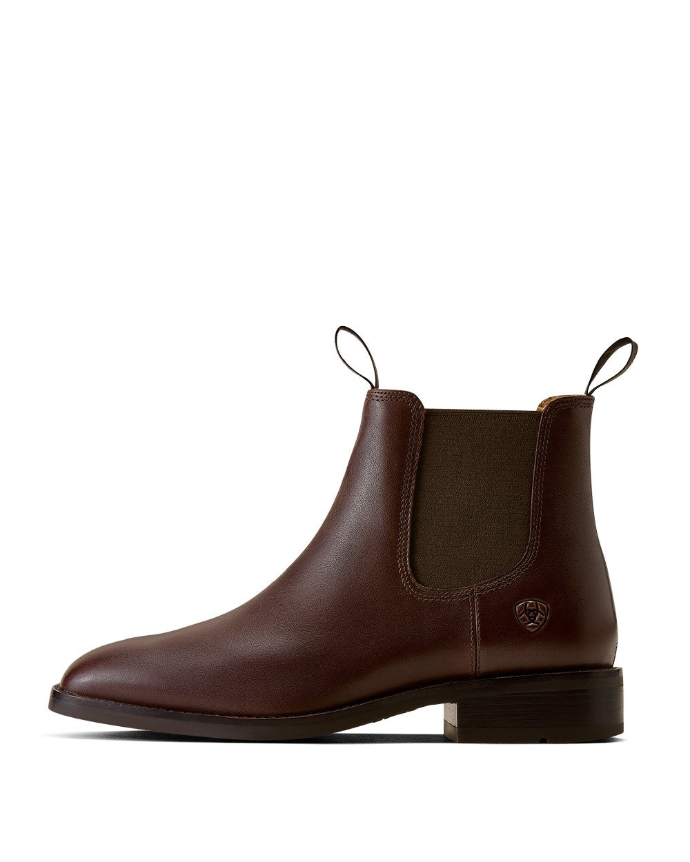 Espresso Noir coloured Ariat Mens Beckford Chelsea Boots on white background 