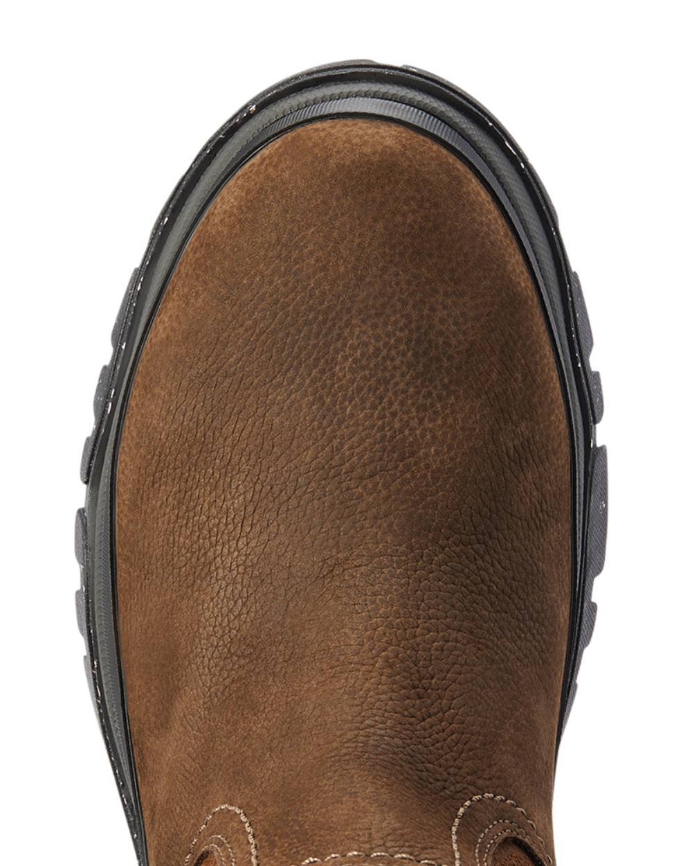 Java Coloured Ariat Moresby Tall H20 Java Country Boot On A White Background