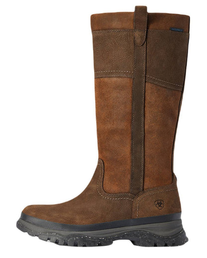 Java Coloured Ariat Moresby Tall H20 Java Country Boot On A White Background