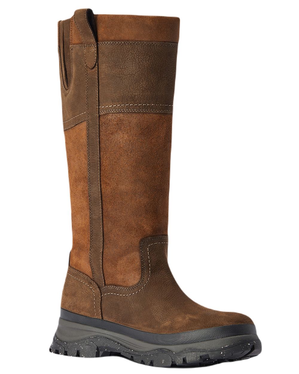 Java Coloured Ariat Moresby Tall H20 Java Country Boot On A White Background