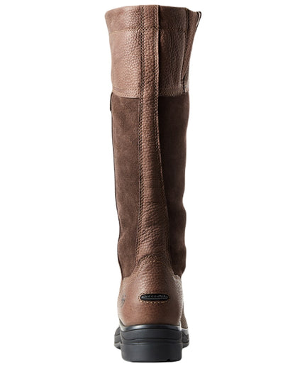 Dark Brown Coloured Ariat Windermere II Waterproof Boots On A White Background