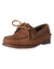 Walnut coloured Ariat Womens Antigua Boat Shoes on White background #colour_walnut