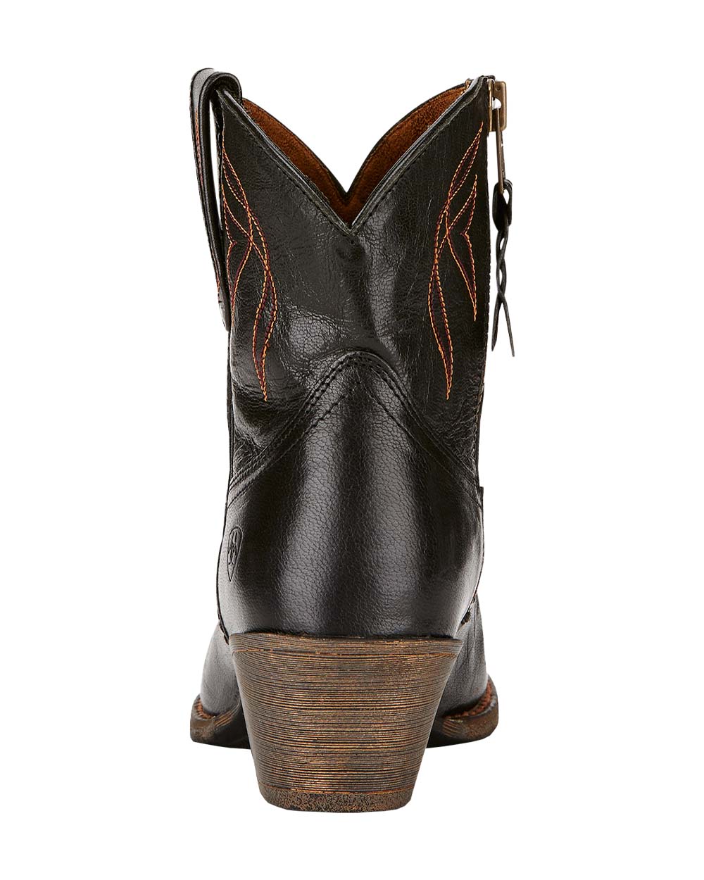 Black coloured Ariat Womens Darlin Western Boot on White background 