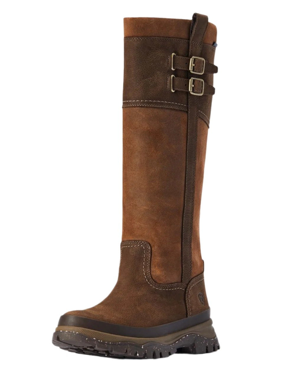 Java Coloured Ariat Womens Moresby Tall H20 Java Country Boot On A White Background