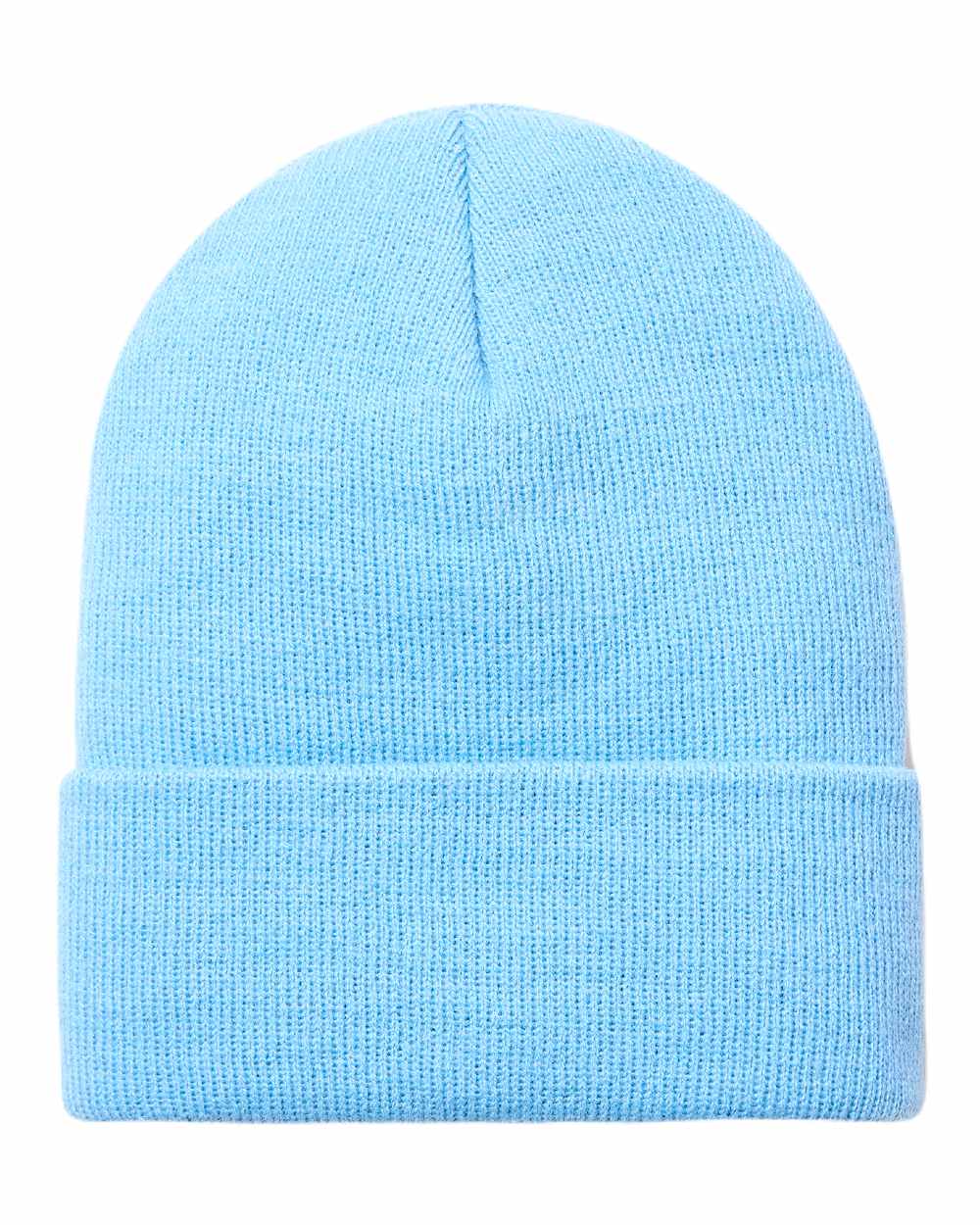 Carolina Blue Coloured Ariat Womens Rebar Beanie On A White Background 