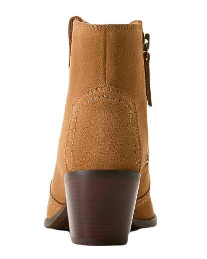 Carmel Suede Coloured Ariat Womens Tilbury Boot On A White Background 