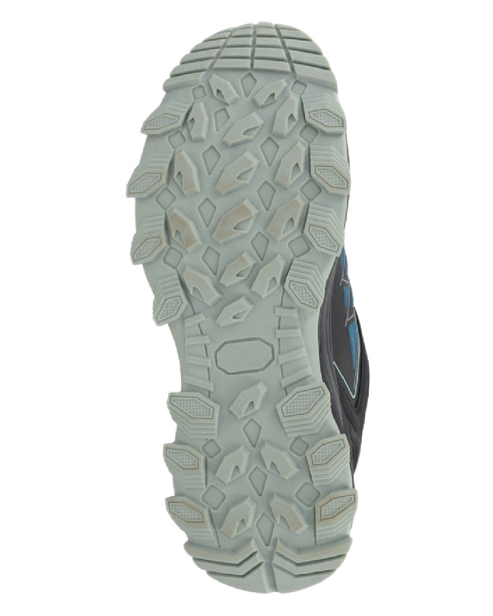 Black Blue Coloured Aztrek Mens Pembroke Waterproof Trail Shoes on White Background
