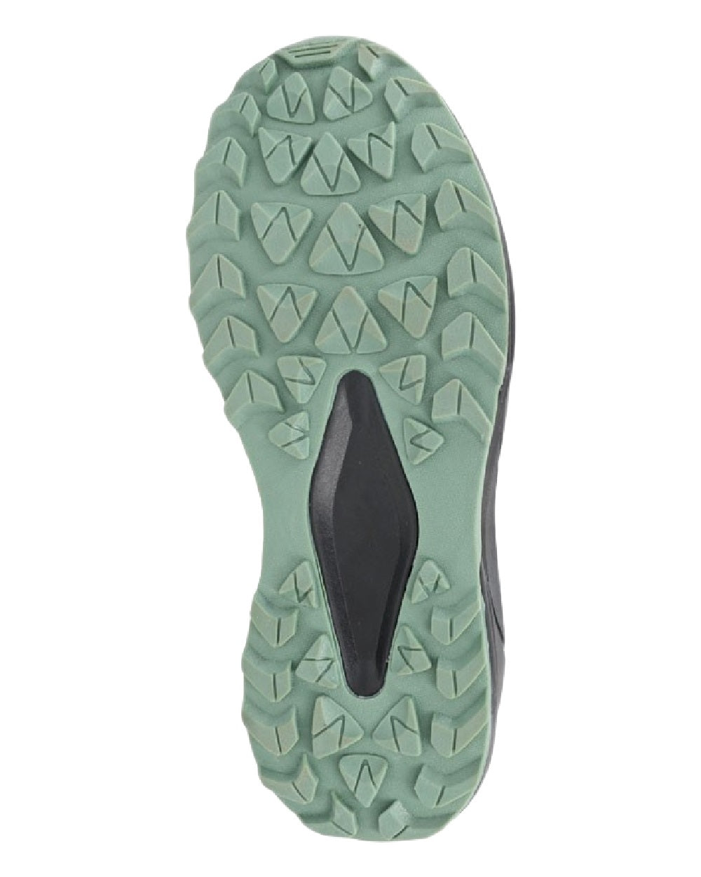 Black Mint Coloured Aztrek Mens Wolds Waterproof Trail Shoes on White Background
