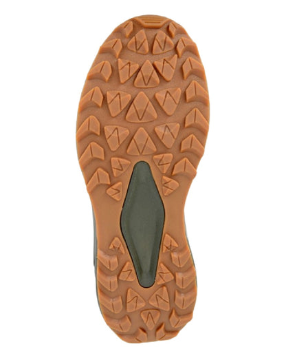 Khaki Grey Coloured Aztrek Mens Wolds Waterproof Trail Shoes on White Background
