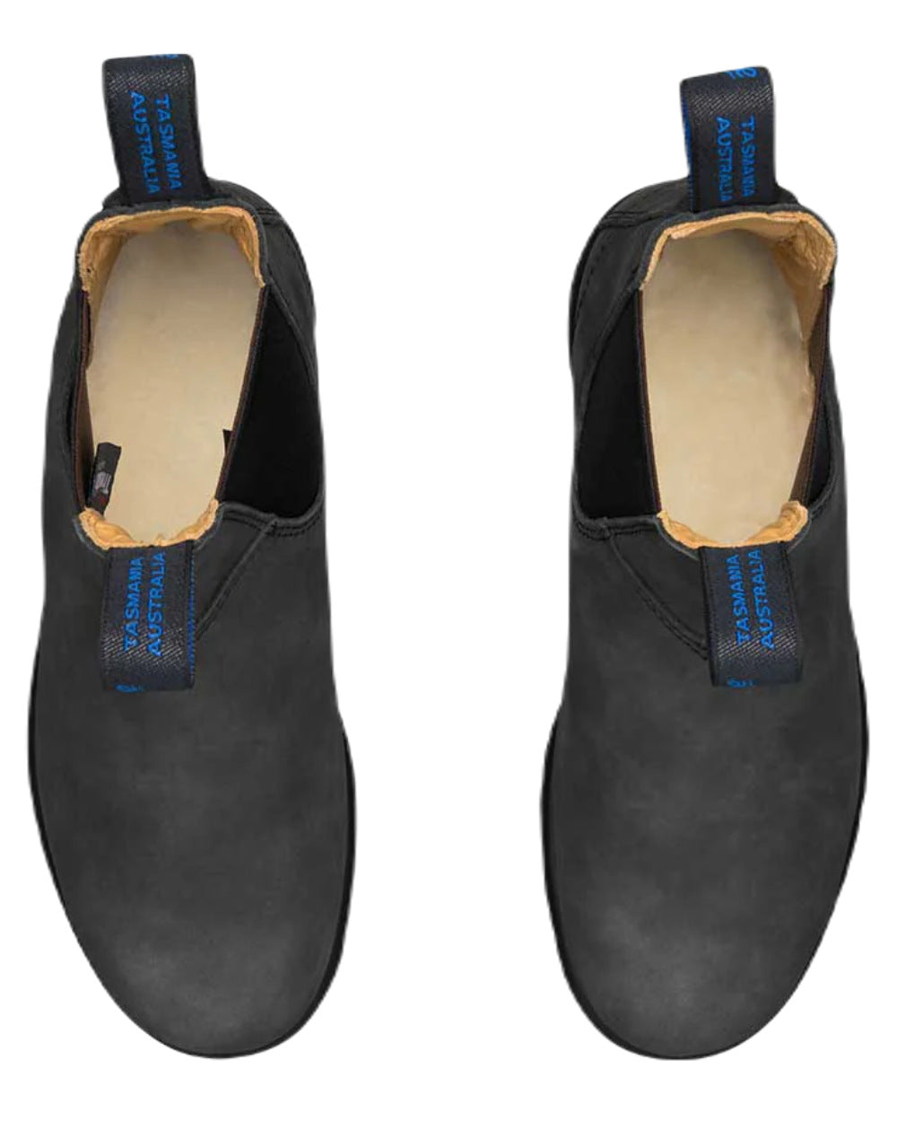 Rustic Black Coloured Blundstone 1478 Rustic Black Leather Chelsea Boots On A White Background 