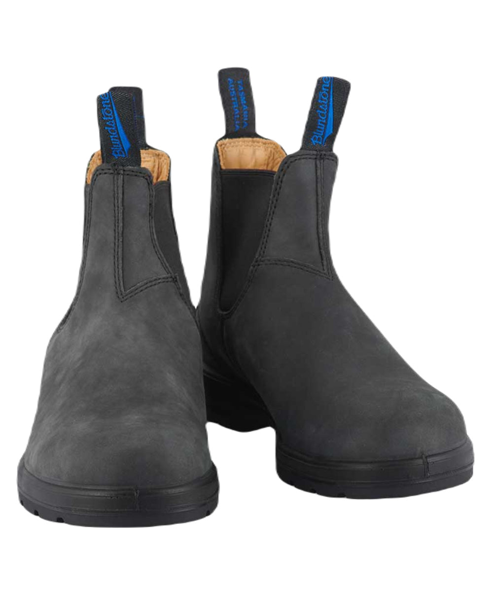 Rustic Black Coloured Blundstone 1478 Rustic Black Leather Chelsea Boots On A White Background