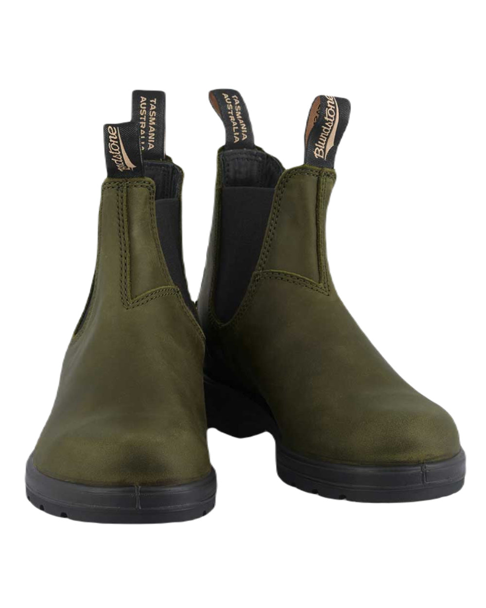 Blundstone 2052 Dark Green Leather Chelsea Boots