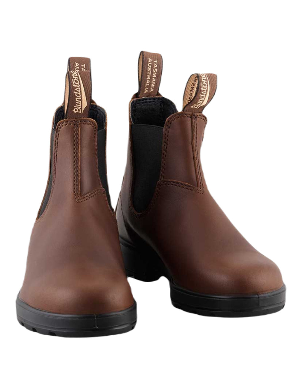 Sierra Brown Coloured Blundstone 2305 Brown Leather Chelsea Boots On A White Background