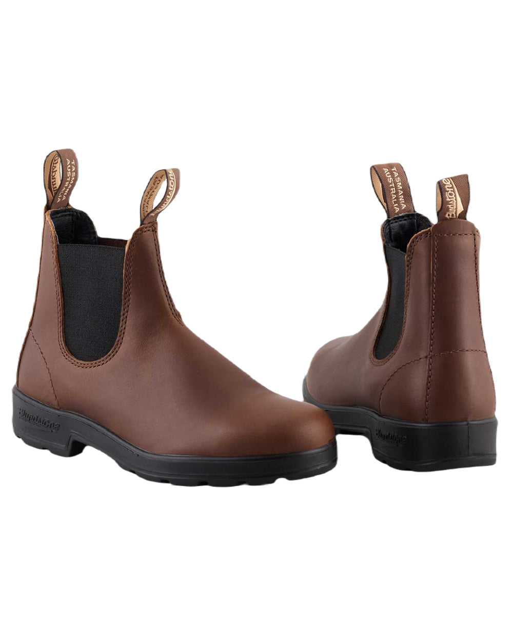 Sierra Brown Coloured Blundstone 2305 Brown Leather Chelsea Boots On A White Background