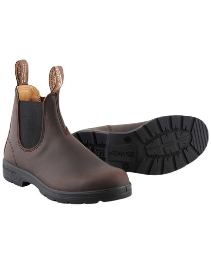 Brown Coloured Blundstone 2340 Brown Leather Chelsea Boots On A White Background