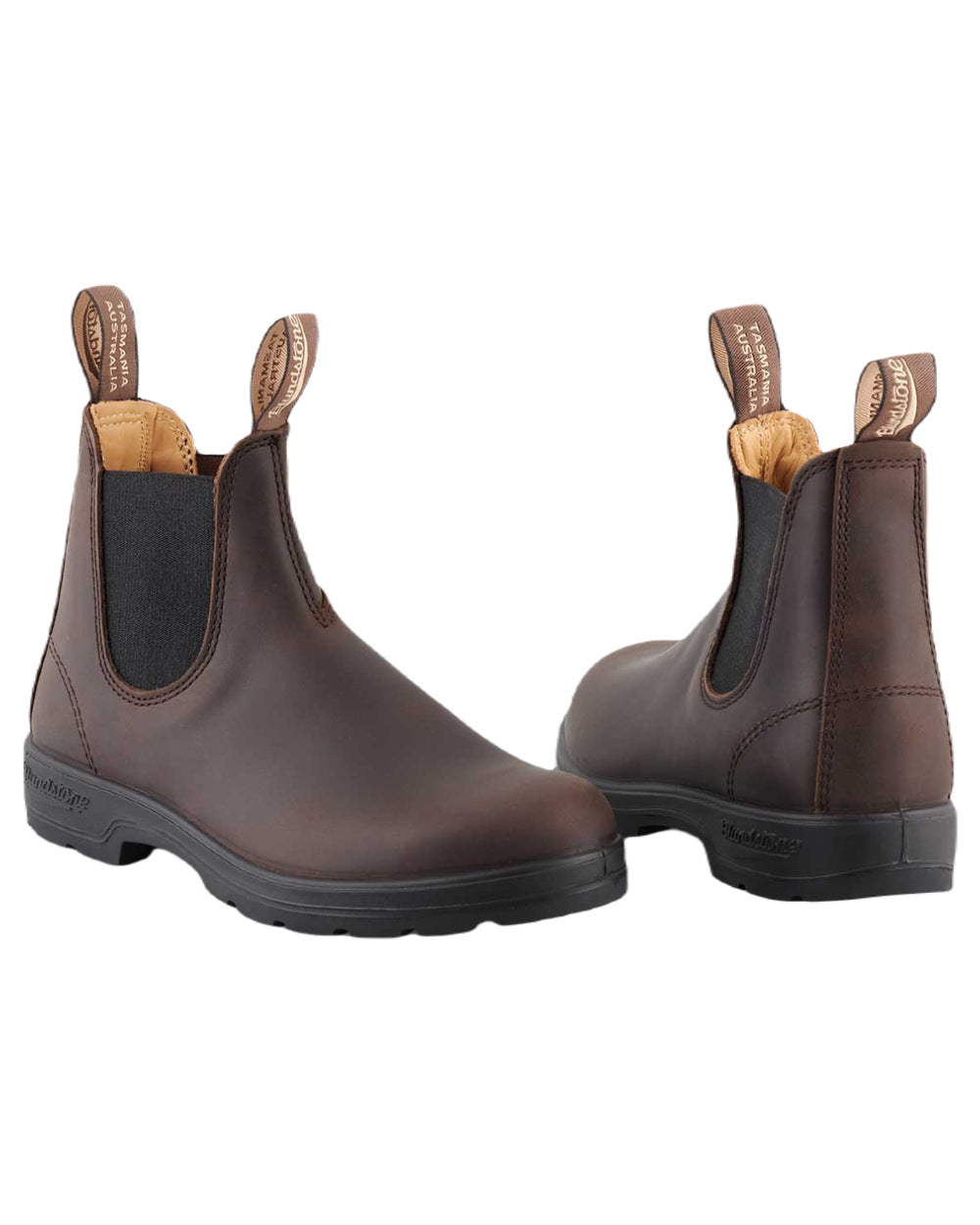 Brown Coloured Blundstone 2340 Brown Leather Chelsea Boots On A White Background 