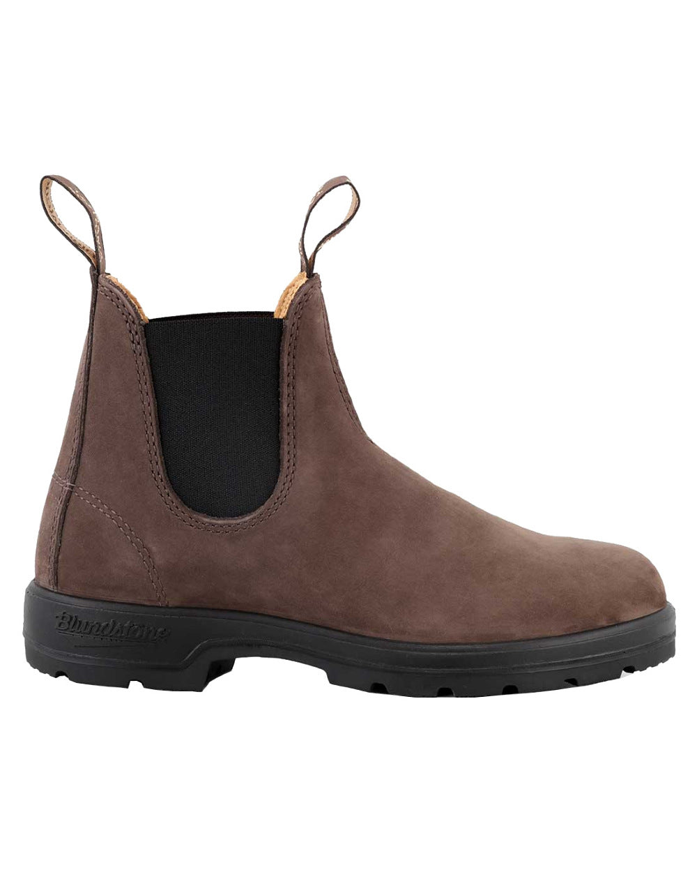 Brown Nubuck Coloured Blundstone 2345 Brown Nubuck Chelsea Boots On A White Background