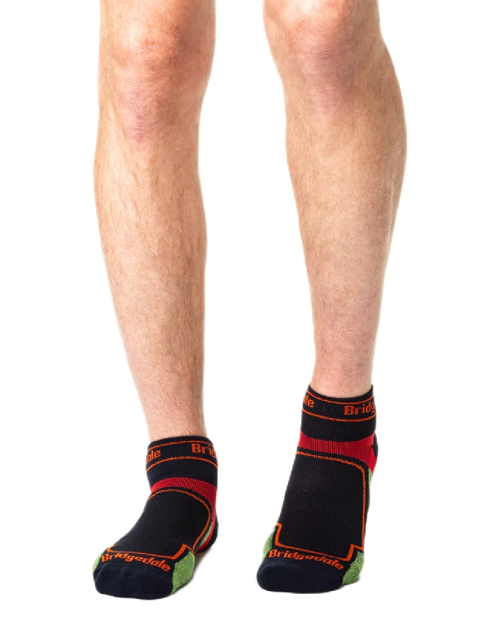 Navy Coloured Bridgedale Mens Ultra Light T2 Coolmax Sport Low on White Background
