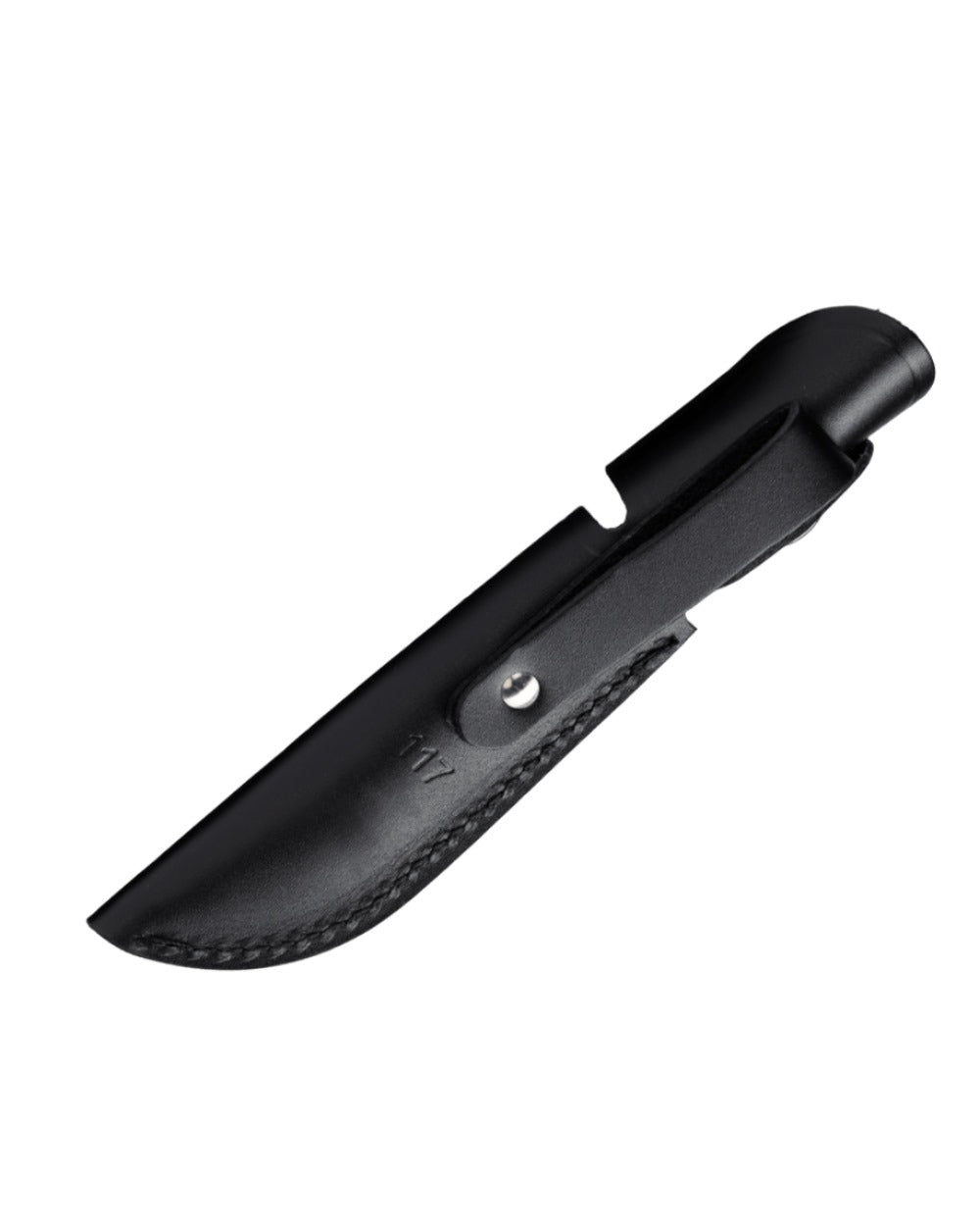 Black Coloured Buck Brahma Knife On A White Background